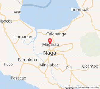 Map of Magarao, Bicol