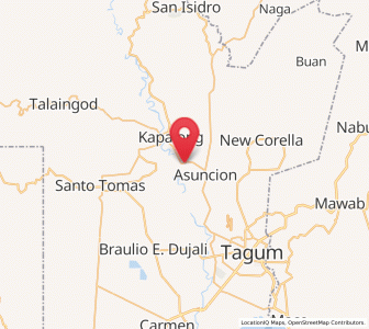Map of Magatos, Davao