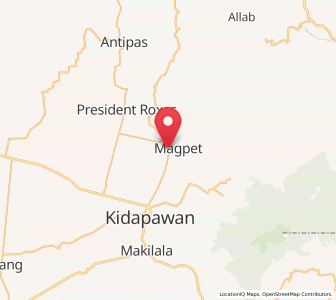 Map of Magpet, Soccsksargen