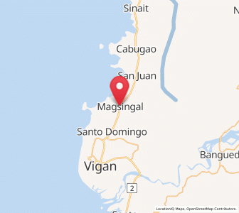 Map of Magsingal, Ilocos