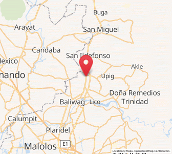 Map of Maguinao, Central Luzon