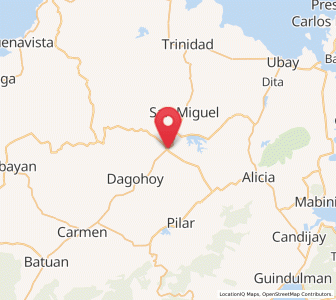 Map of Mahayag, Central Visayas