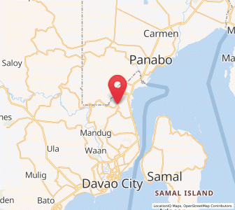 Map of Mahayag, Davao