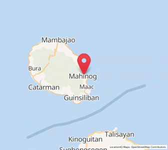 Map of Mahinog, Northern Mindanao