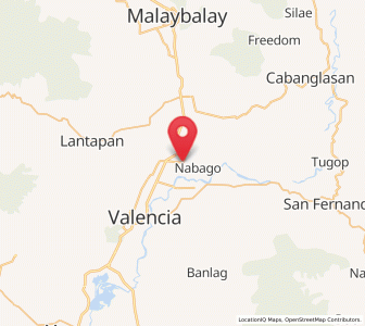 Map of Mailag, Northern Mindanao