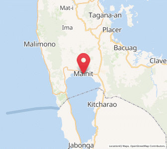 Map of Mainit, Caraga