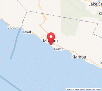 Map of Maitum, Soccsksargen
