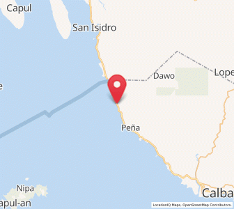 Map of Malaga, Eastern Visayas