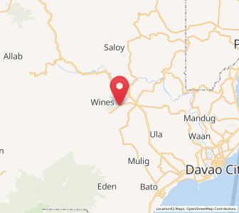 Map of Malagos, Davao
