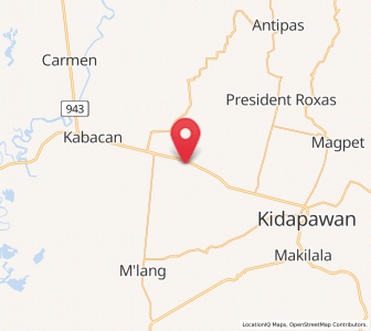Map of Malamote, Soccsksargen