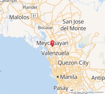 Map of Malanday, Central Luzon