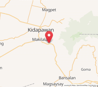 Map of Malasila, Soccsksargen