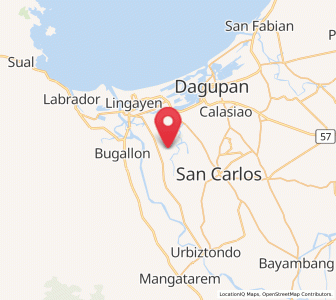 Map of Malawa, Ilocos