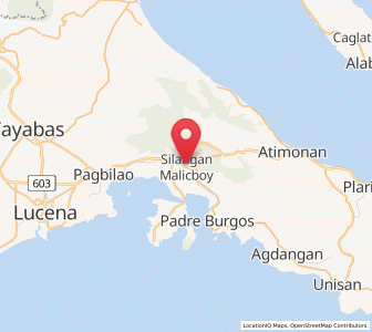 Map of Malicboy, Calabarzon