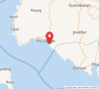Map of Malidong, Bicol