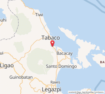 Map of Malilipot, Bicol