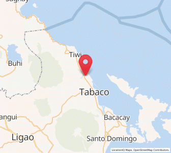Map of Malinao, Bicol