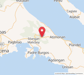 Map of Malinao Ilaya, Calabarzon