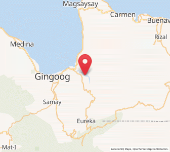 Map of Malinaw, Northern Mindanao