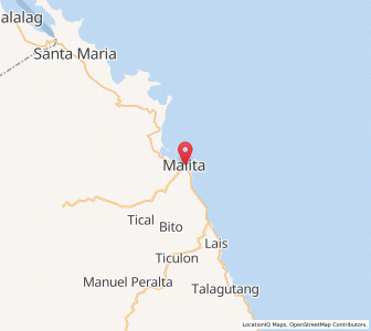 Map of Malita, Davao