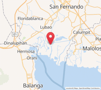 Map of Malusac, Central Luzon