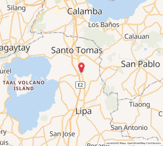 Map of Malvar, Calabarzon