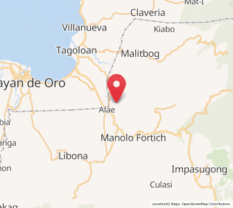 Map of Mambatangan, Northern Mindanao