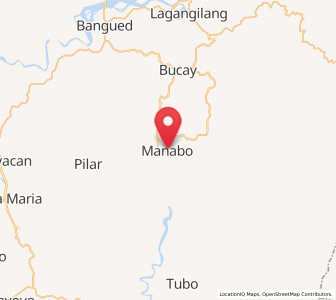 Map of Manabo, Cordillera