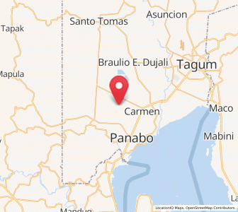 Map of Manaloal, Davao
