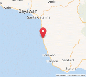 Map of Manalongon, Central Visayas