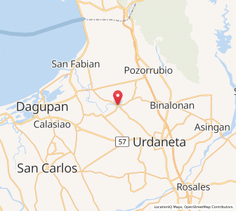 Map of Manaoag, Ilocos