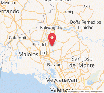Map of Manatal, Central Luzon