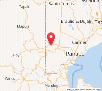 Map of Manay, Davao