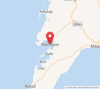 Map of Mandaon, Bicol