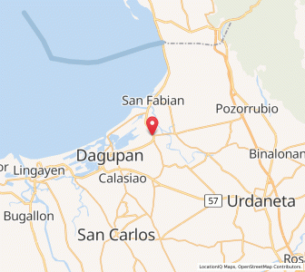 Map of Mangaldan, Ilocos