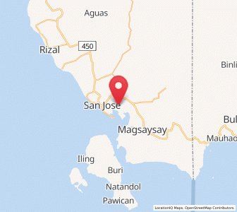 Map of Mangarine, Mimaropa
