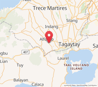 Map of Mangas, Calabarzon