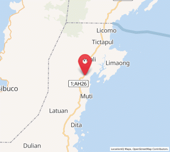 Map of Mangusu, Zamboanga Peninsula