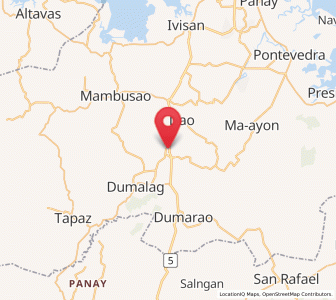Map of Manjoy, Western Visayas