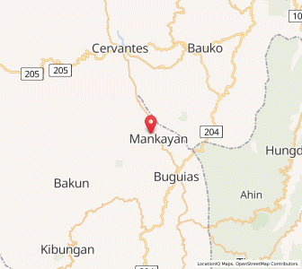 Map of Mankayan, Cordillera
