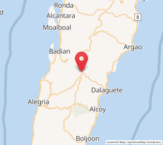 Map of Mantalongon, Central Visayas