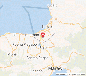 Map of Mantampay, Northern Mindanao