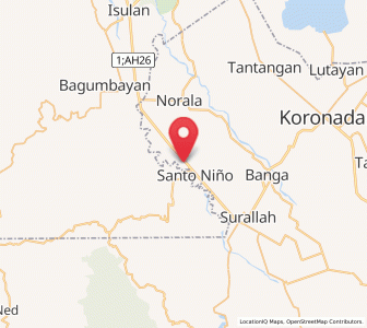 Map of Manuel Roxas, Soccsksargen