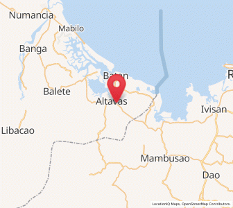 Map of Manup, Western Visayas