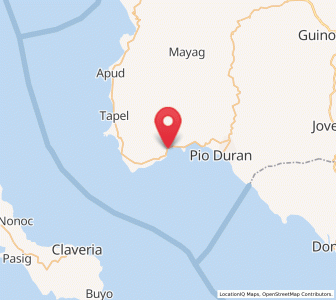 Map of Maonon, Bicol
