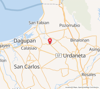 Map of Mapandan, Ilocos