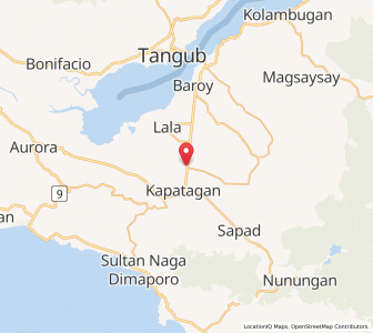 Map of Maranding, Northern Mindanao