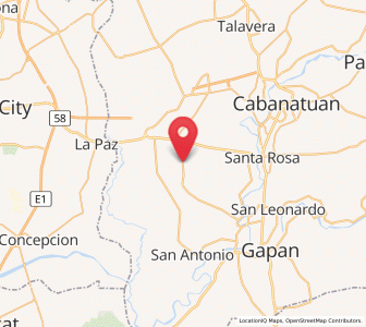 Map of Marawa, Central Luzon