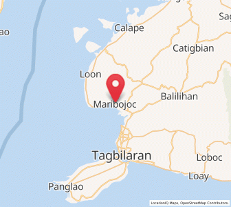 Map of Maribojoc, Central Visayas