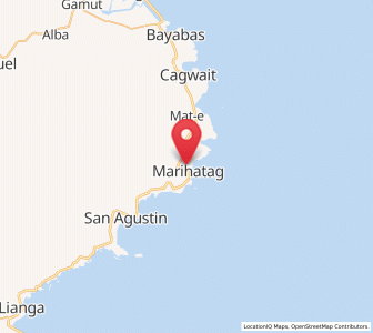 Map of Marihatag, Caraga